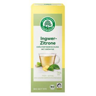 Lebensb Grüntee Ingwer - Zitrone, 2 gr, 20 Btl Pac
