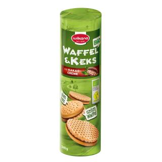 Wikana Waffel & Keks mit Kakaocreme, 240 g Packung