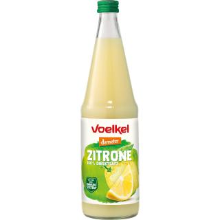 Voelkel Zitronensaft, 0,7 ltr Flasche -demeter-