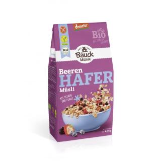 Bauckhof Hafer Müsli Beeren glutenfrei, 425 g Beut