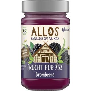 Allos Frucht Pur Brombeere, 250 gr Glas -75% Fruch