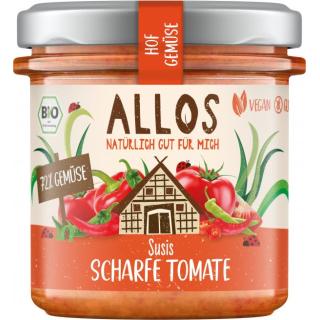 Allos Hof-Gemüse Susis scharfe Tomate, 135 gr Glas