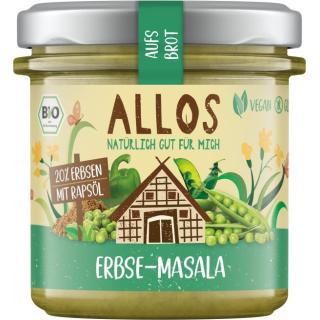 Allos Aufs Brot Erbse Masala, 140 gr Glas