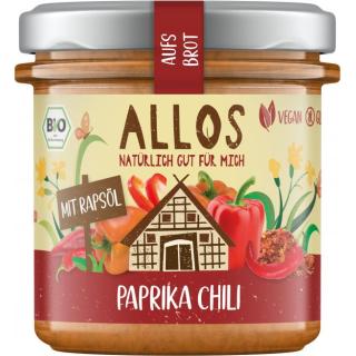 Allos Aufs Brot Paprika Chili, 140 gr Glas