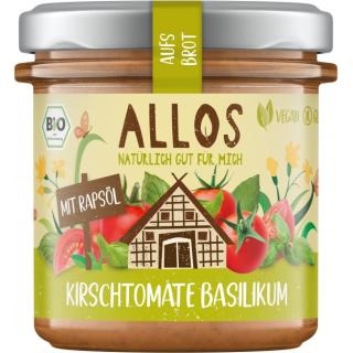 Allos Aufs Brot Tomate Basilikum, 140 gr Glas