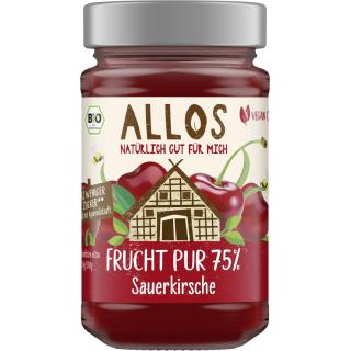 Allos Frucht Pur Sauerkirsche, 250 gr Glas -75% Fr