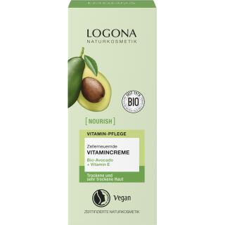 Logona Nourish Vitamincreme Avocado, 50 ml Stück