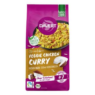 Davert Veggie Chicken Curry, 120 g Packung