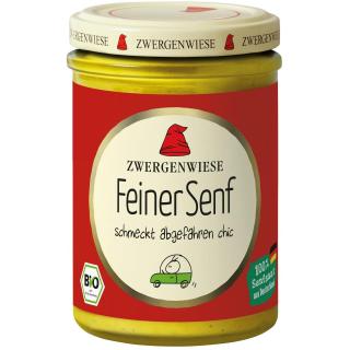 Zwergenwiese Feiner Senf, 160 ml Glas
