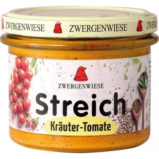 Zwergenwiese Kräuter-Tomate Streich, 180 gr Glas