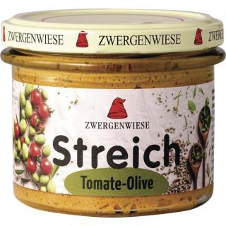 Zwergenwiese Tomate-Olive Streich, 180 gr Glas