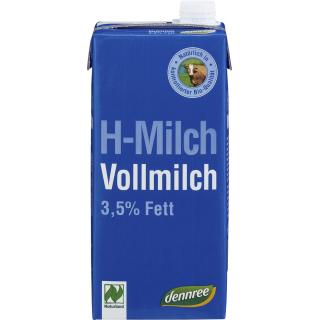 dennree H-Milch, 1 ltr Packung Naturland