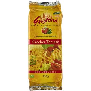 Gustoni Cracker Tomate, mit Oregano, 250 gr Packun