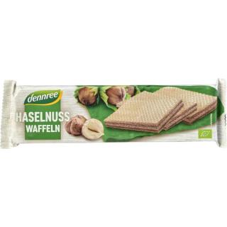 dennree Cremewaffeln Haselnuss, 125 gr Packung