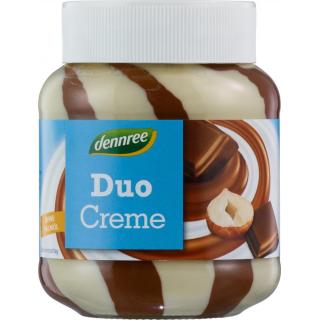 dennree Milch- & Nuss-Nougat-Duo-Creme, 400 gr Gla