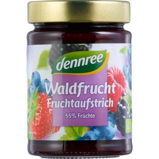 dennree Fruchtaufstrich Waldfrucht, 340 gr Glas -