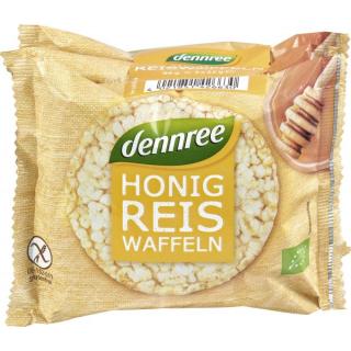 dennree Honig-Reiswaffeln, 3x 32 gr, 96 gr Packung
