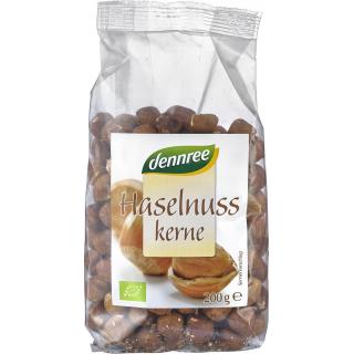 dennree Haselnusskerne, ganz, 200 gr Packung