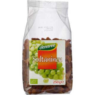 dennree Sultaninen, geölt, Türkei, 250 gr Packung