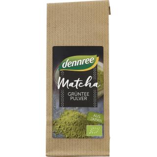 dennree Matcha, Grünteepulver, 30 gr Packung