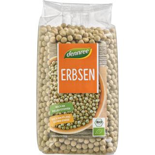 dennree Erbsen ganz, 500 gr Packung