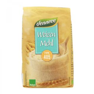 dennree Weizenmehl Type 405, 1 kg Packung