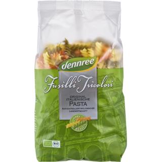 dennree Fusilli Tricolori (bunte Spirelli), 500 gr