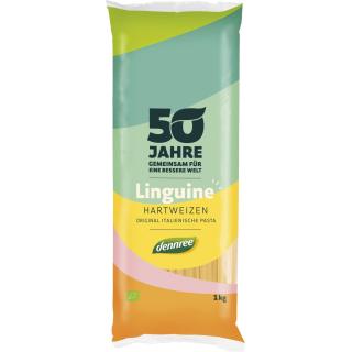 dennree Hartweizen-Linguine, 1 kg Packung -hell-