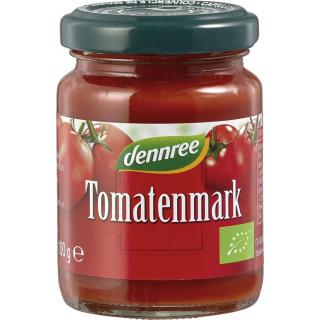 dennree Tomatenmark, 22% Trockenmasse, 100 gr Glas