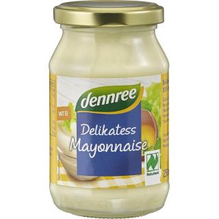 dennree Delikatess Mayonnaise, 250 ml Glas