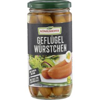 Königsh Geflügelwürstchen, 6 Stück, 380 gr Glas