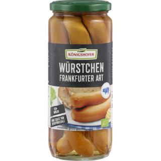 Königshofer Würstchen Frankfurter Art, 540 g Glas