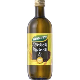 dennree Sonnenblumenöl nativ, 1 ltr Flasche