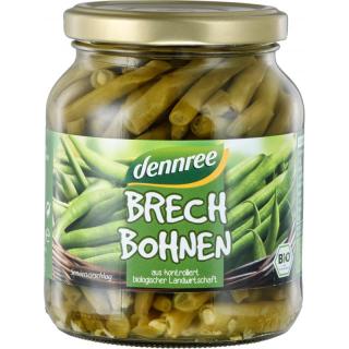 dennree Brechbohnen, 340 gr Glas (195 gr)