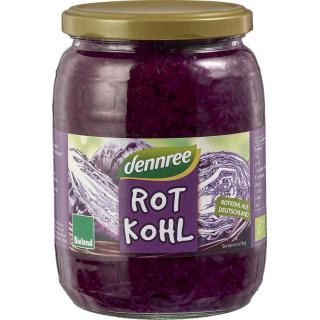 dennree Rotkohl, 680 gr Glas (650 gr)