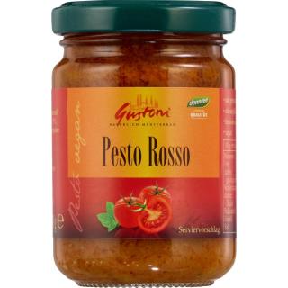 Gustoni Pesto Rosso, 140 g Glas