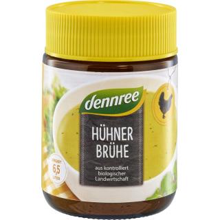 dennree Hühnerbrühe mit 14% Hühnerfleisch, 130 gr