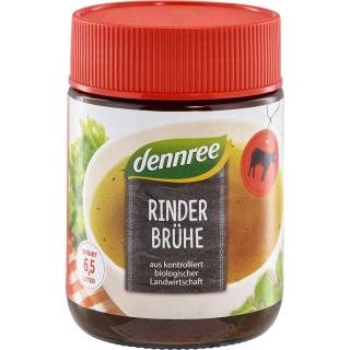 dennree Rinderbrühe mit 18,5% Rindfleisch, 130 gr