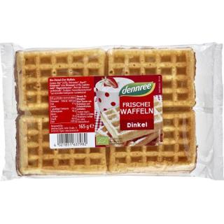 dennree Dinkel Frischeiwaffeln, 165 gr Packung