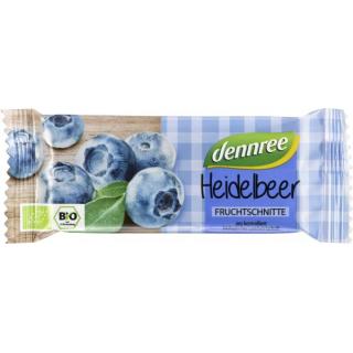 dennree Fruchtschnitte Heidelbeere, 40 gr Stück