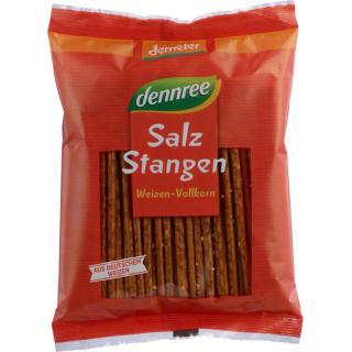 dennree Weizen-Vollkorn-Salzstangen, 100 g Packung