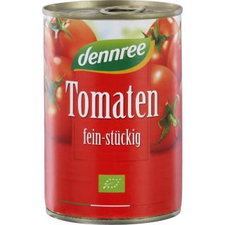 dennree Tomaten fein-stückig, 400 gr Dose