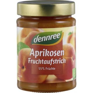 dennree Fruchtaufstrich Aprikose, 340 gr Glas - 55