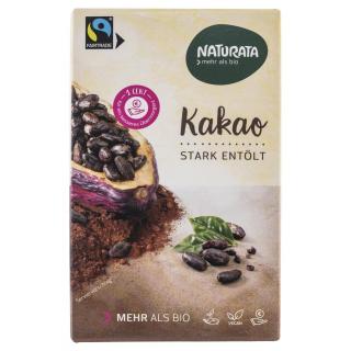 Naturata Kakaopulver, stark entölt,125 gr Packung