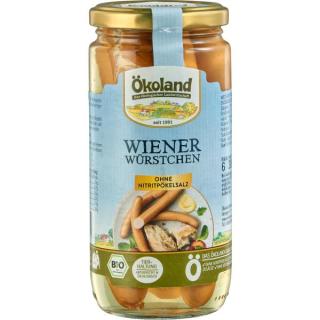 Ökoland Wiener Würstchen, 380 gr Glas (180 gr)