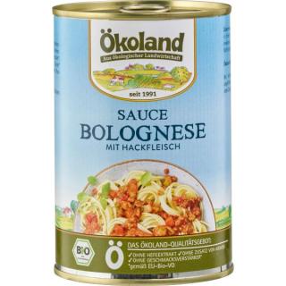 Ökoland Sauce Bolognese mit Hackfleisch, 400 gr Do
