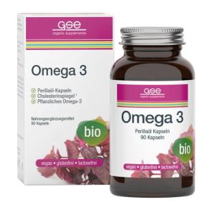GSE Omega 3 - Perillaöl, 90 St Glas Kapseln