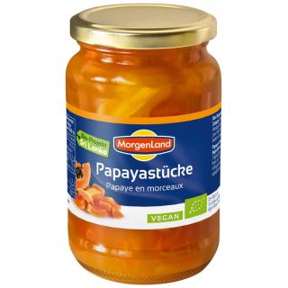 Morgenland Papaya-Stücke, 350 gr Glas (205 gr)