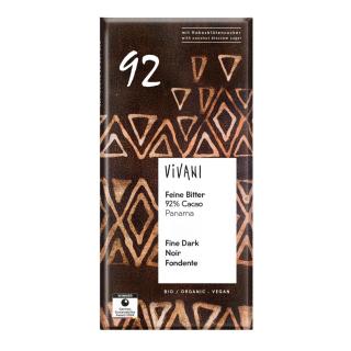 Vivani Feine Bitter 92%, 80 gr Stück