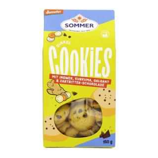 Sommer Dinkel-Ingwer Cookies, mit Schokostückchen,